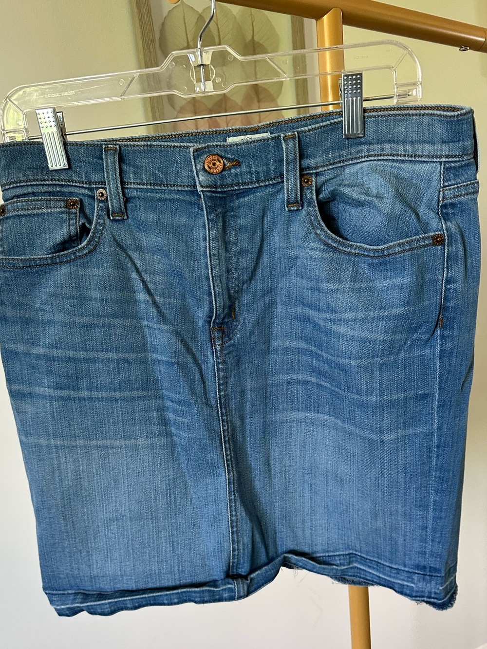 J Crew Women's Denim Mini Skirt - Size 30P